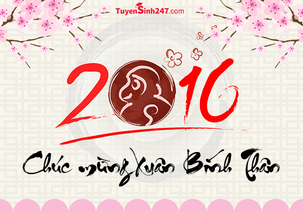 Mau thiep chuc tet nguyen dan Binh Than 2016 dep nhat