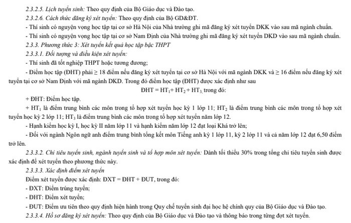 Phuong thuc tuyen sinh DH Kinh te Ky thuat Cong nghiep 2022