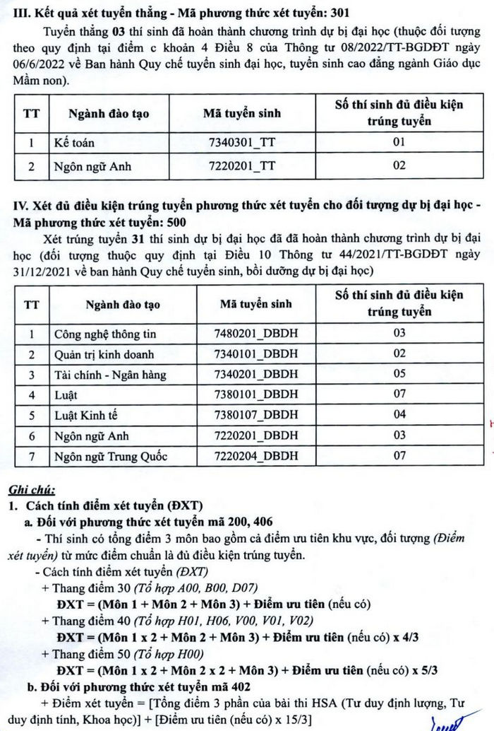 Dai hoc Mo Ha Noi cong bo diem chuan hoc ba, DGNL 2022