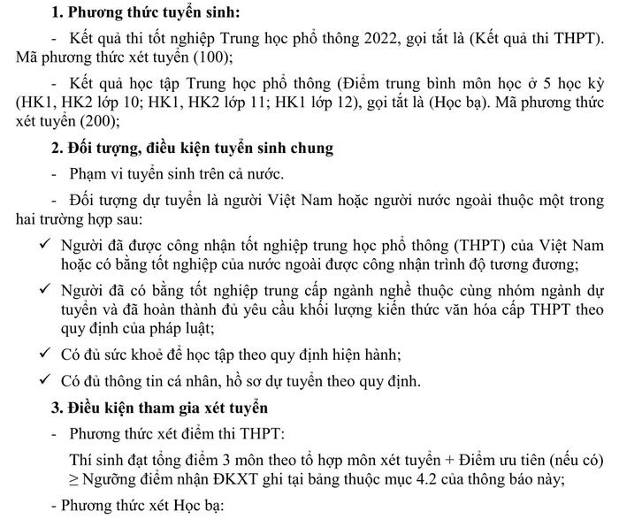 Dai hoc Giao thong van tai TPHCM xet tuyen bo sung nam 2022