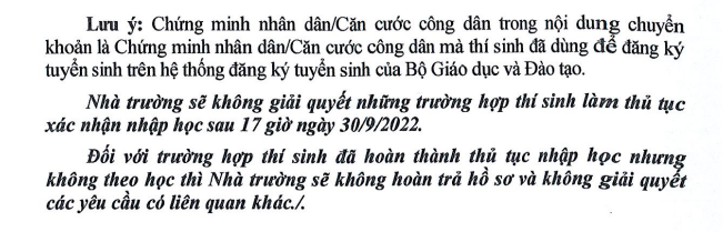 Ho so nhap hoc Dai hoc Ky thuat Cong nghe Can Tho 2022
