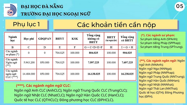 Dai hoc Ngoai ngu - DH Da Nang huong dan nhap hoc nam 2022