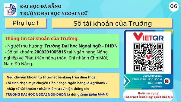 Dai hoc Ngoai ngu - DH Da Nang huong dan nhap hoc nam 2022
