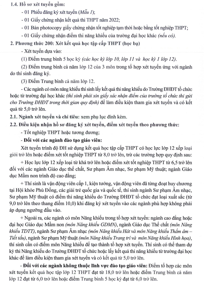 Dai hoc Dong Thap xet tuyen bo sung nam 2022