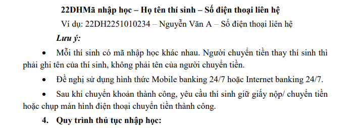 Ho so nhap hoc Dai hoc Y khoa Pham Ngoc Thach nam 2022