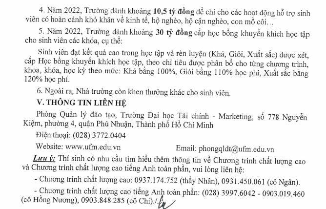 Dai hoc Tai chinh Marketing huong dan thu tuc nhap hoc nam 2022