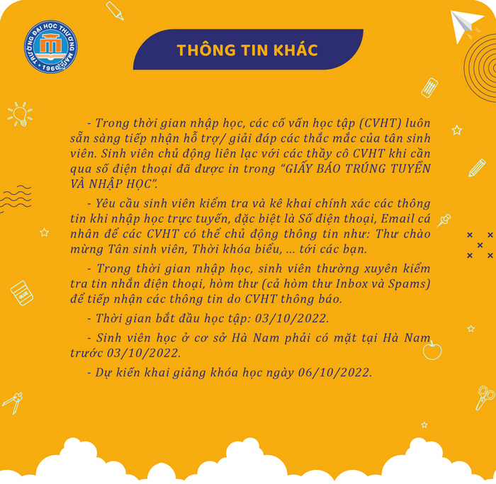 Ho so nhap hoc vao Dai hoc Thuong mai nam 2022