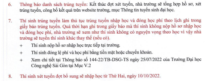 Dai hoc Cong nghe Sai Gon tuyen bo sung 300 chi tieu nam 2022