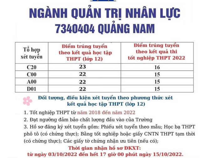 Dai hoc Noi vu Ha Noi xet tuyen bo sung 2022