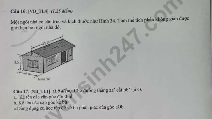De thi giua ki 1 mon Toan lop 7 nam 2022 - KNTT