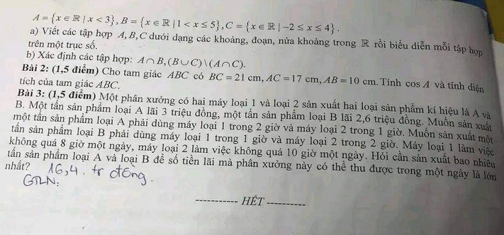 De thi giua ki 1 lop 10 mon Toan nam 2022 - THPT Truong Dinh