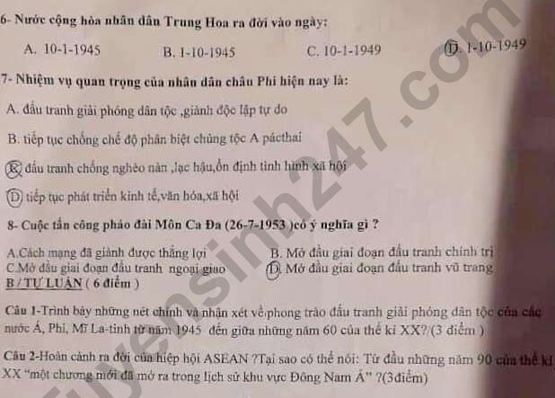 De thi giua ki 1 lop 9 mon Su 2022 - THCS Chau Kim Hue