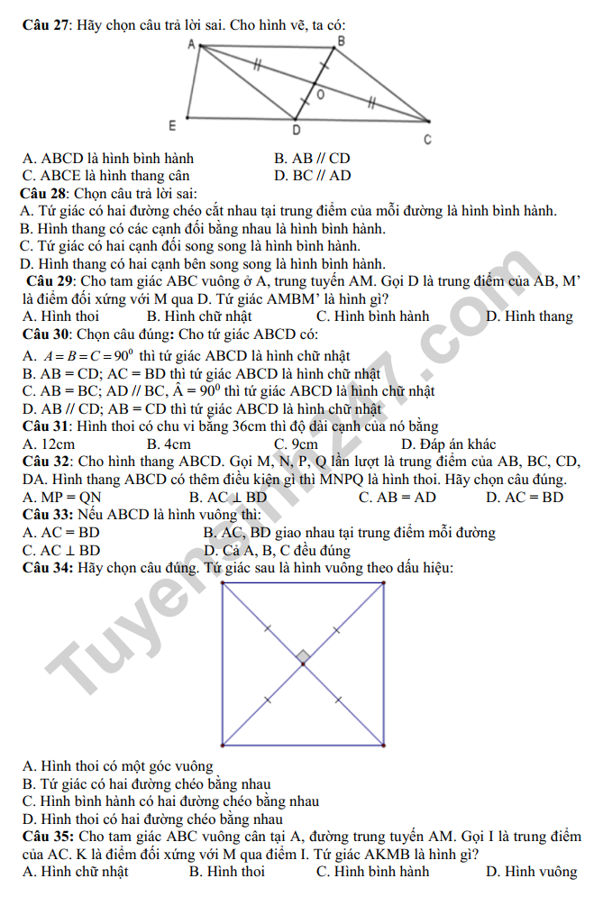 De thi ki 1 lop 8 mon Toan 2022 - THCS Duc Giang