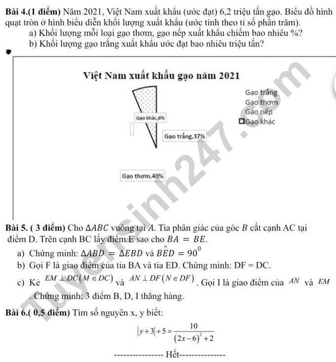 De thi ki 1 lop 7 mon Toan huyen Thanh Tri 2022 (Co dap an)