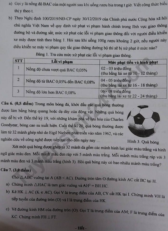 De thi mon Toan ki 1 lop 9 nam 2022 - Quan 3