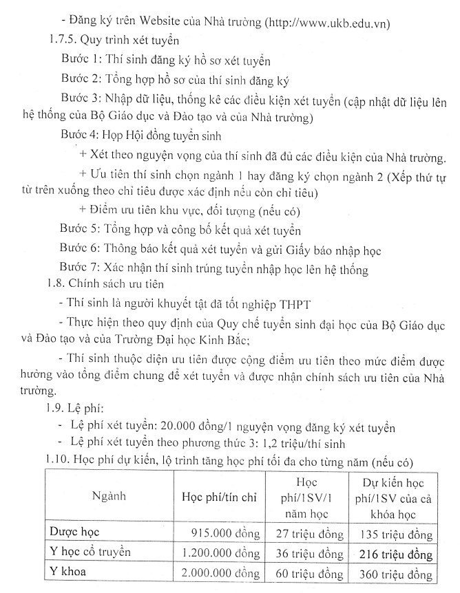 De an tuyen sinh Dai hoc Kinh Bac nam 2023