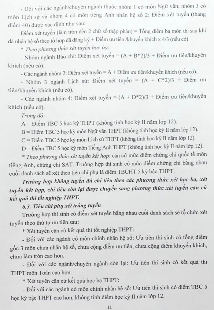Thong tin tuyen sinh Hoc vien Bao chi va Tuyen truyen nam 2023