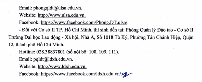 Thong tin tuyen sinh Dai hoc Lao dong xa hoi 2023