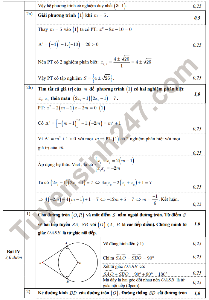 De giua ki 2 lop 9 nam 2023 mon Toan - THCS Giang Vo (Co dap an)