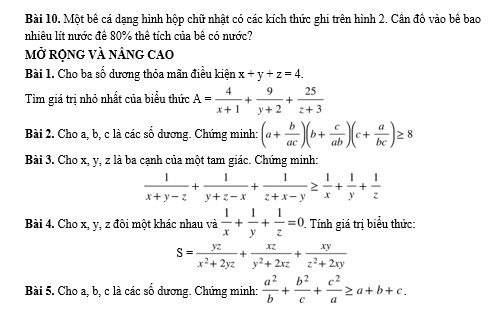 De cuong on ki 2 lop 8 mon Toan 2023 - THCS Hoang Hoa Tham