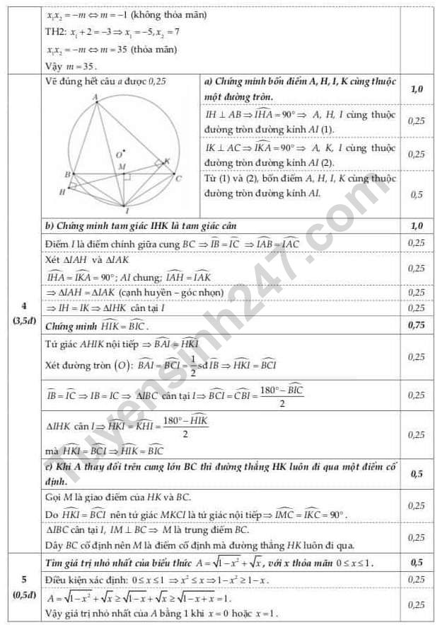 De thi ki 2 lop 9 mon Toan 2023 - Quan Hai Ba Trung (Co dap an)