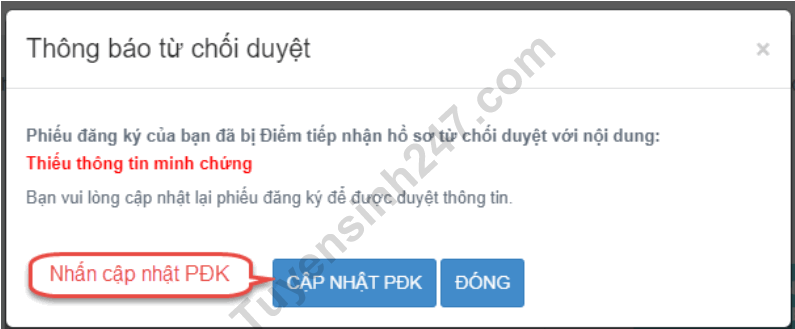 Huong dan sua phieu dang ky du thi tot nghiep THPT 2023