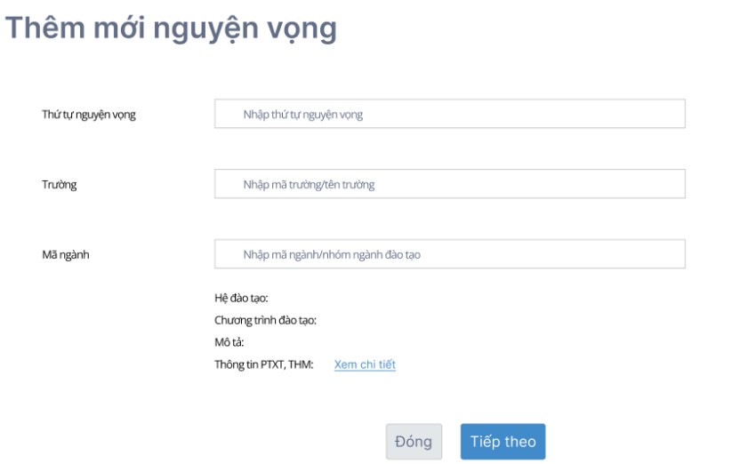 Huong dan dang ky nguyen vong xet tuyen Dai hoc 2023