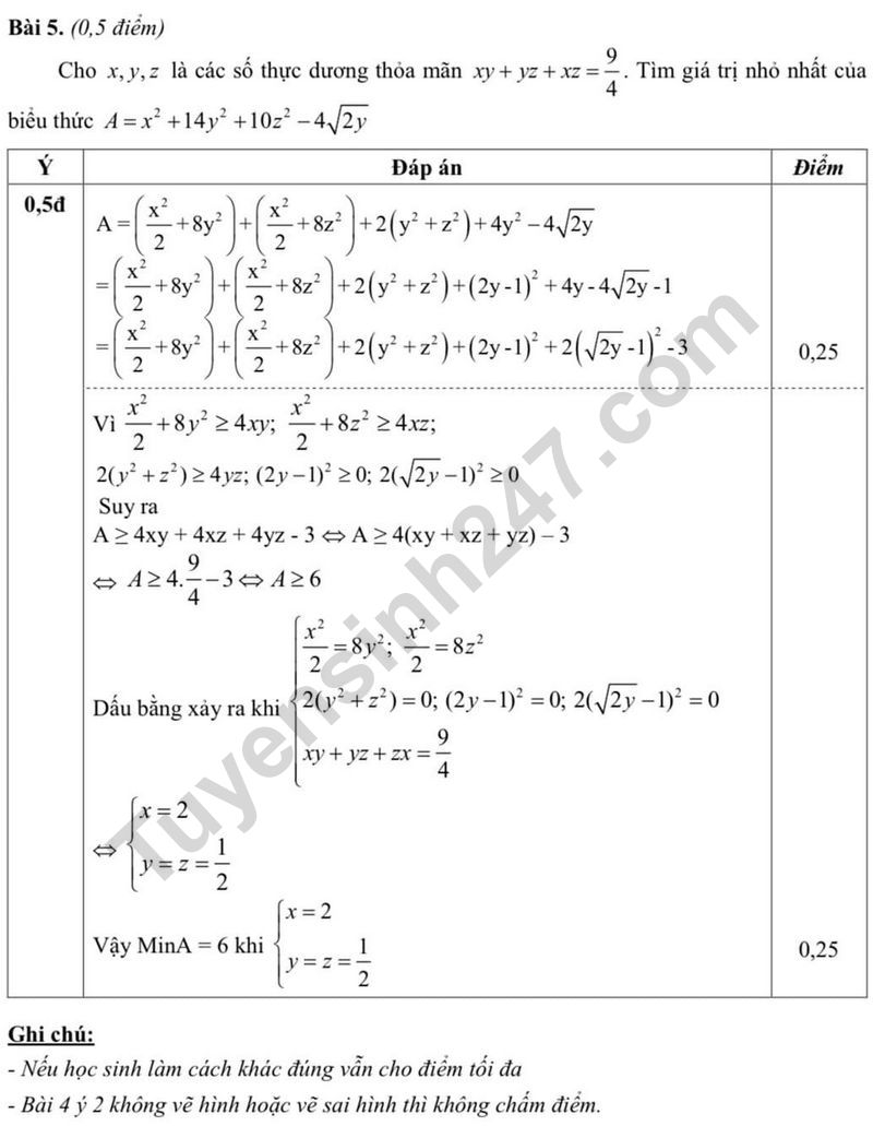 De thi HK 1 mon Toan lop 9 - So GD&DT Thai Binh 2023 (Co dap an)