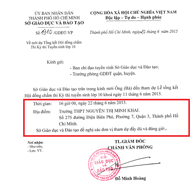 Tra cuu diem thi lop 10 Tp HCM nam 2015 nhanh va chinh xac