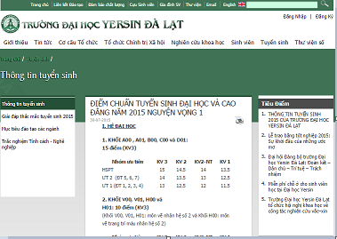 Cong bo diem chuan 2015 truoc 20/08 la sai quy che