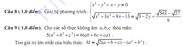 De thi giua ki 1 lop 11 mon Toan nam 2015 THPT chuyen Vinh Phuc