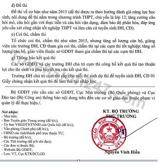 De thi thpt quoc gia 2016 chu yeu la kien thuc lop 12