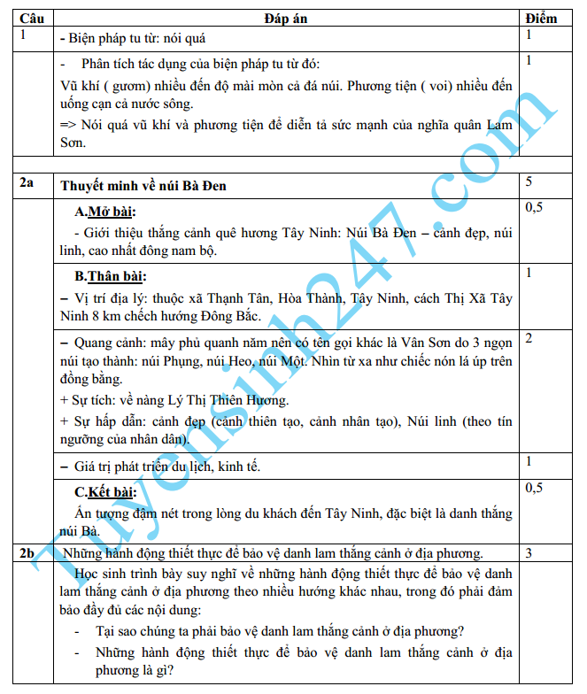 De thi giua hoc ki 2 lop 10 mon Van – THPT Hung Vuong 2015 - 2016