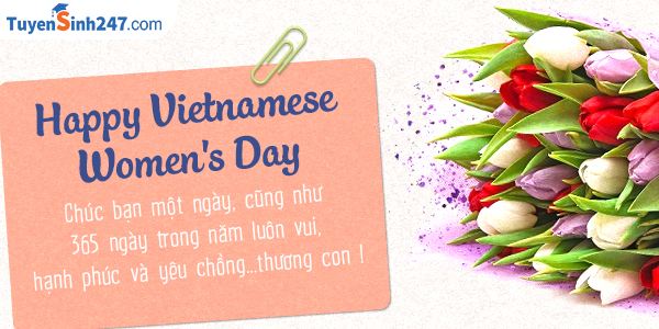 Nhung mau thiep chuc mung ngay phu nu Viet Nam 20/10 dep nhat