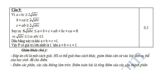 De thi hoc ki 1 mon Toan 9 - So GD&DT Vinh Phuc nam 2016-2017