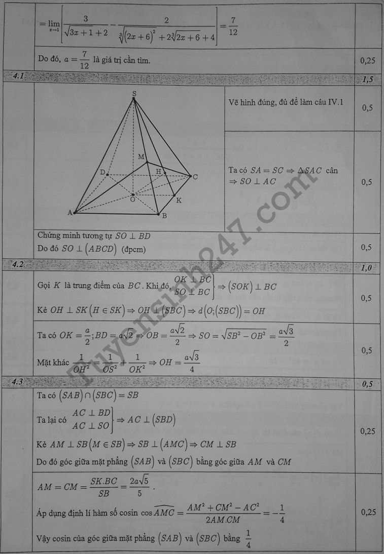 De thi hoc ki 2 lop 11 mon Toan - So GD Bac Ninh 2017 co dap an