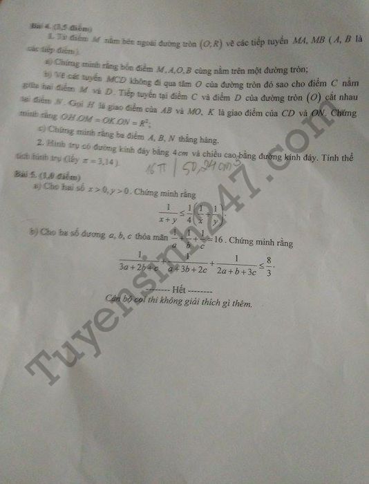 Huong dan giai de thi vao lop 10 mon Toan Hai Phong 2017