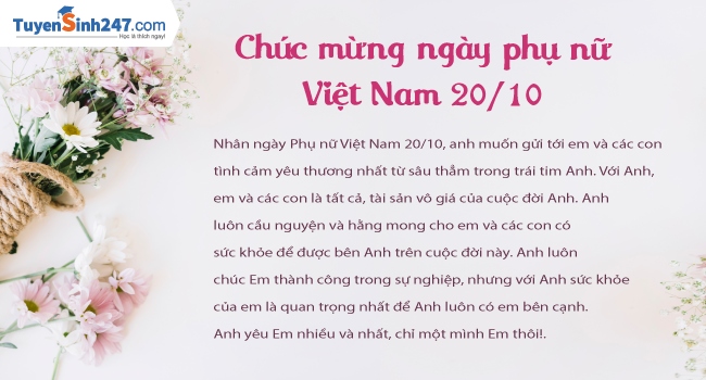 10 tam thiep 20/10 dep nhat chuc mung ngay phu nu Viet Nam