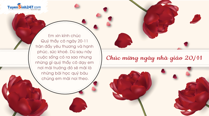 Nhung mau thiep 20/11 dep va y nghia danh tang thay co giao