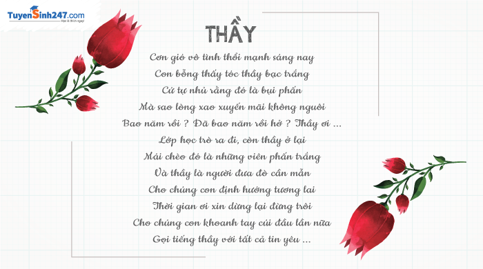 Nhung mau thiep 20/11 dep va y nghia danh tang thay co giao