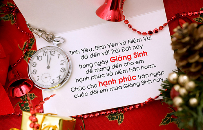 Cach viet thiep Giang Sinh y nghia nhat