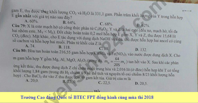 De thi thu THPTQG mon Hoa 2018 Chuyen Phan Boi Chau lan 1
