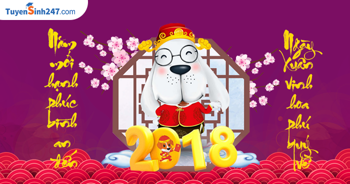 Nhung mau thiep chuc tet Mau Tuat 2018 dep nhat