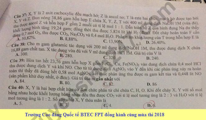 De thi thu THPT Quoc gia mon Hoa So GD Ninh Binh 2018