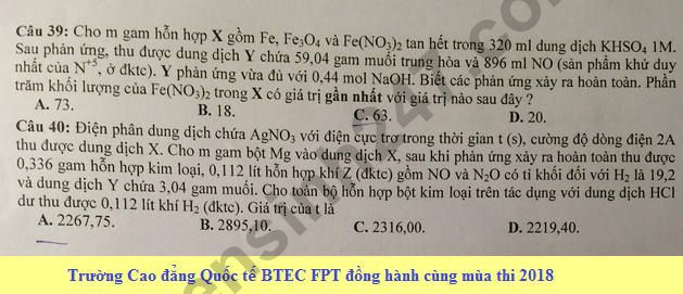 De thi thu THPT Quoc gia 2018 mon Hoa Chuyen Le Quy Don lan 2