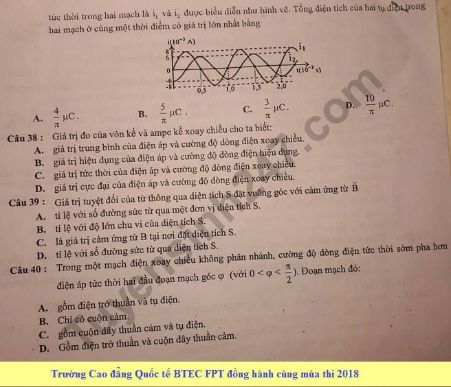De thi thu THPTQG mon Ly 2018 Chuyen Thai Nguyen lan 2