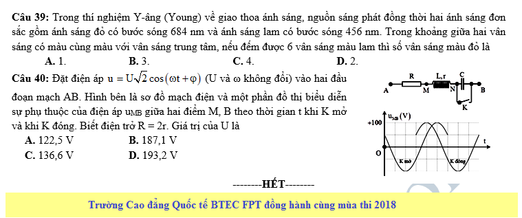 De thi thu THPT QG mon Ly nam 2018 lan 2 - THPT so 3 An Nhon 2018