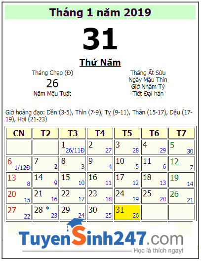 Lich nghi tet Nguyen Dan 2019 cua hoc sinh Vung Tau