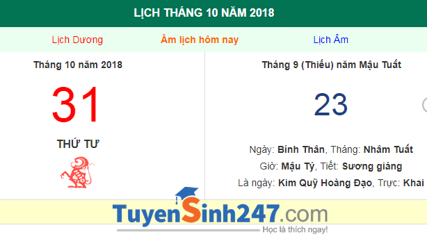 Halloween 2018 vao thu may?