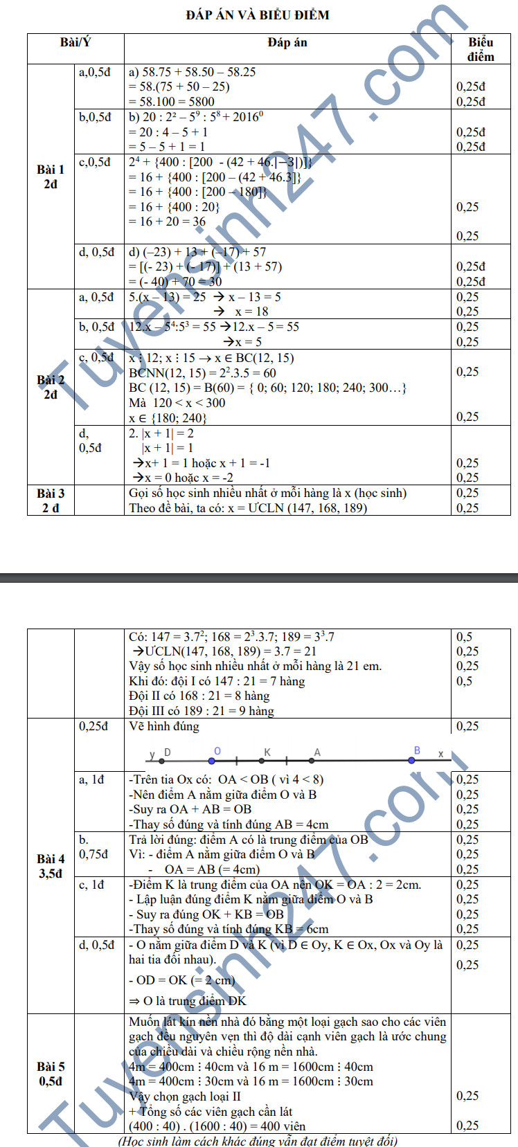 De thi hoc ky 1 lop 6 mon Toan - THCS Cu Khoi nam 2018